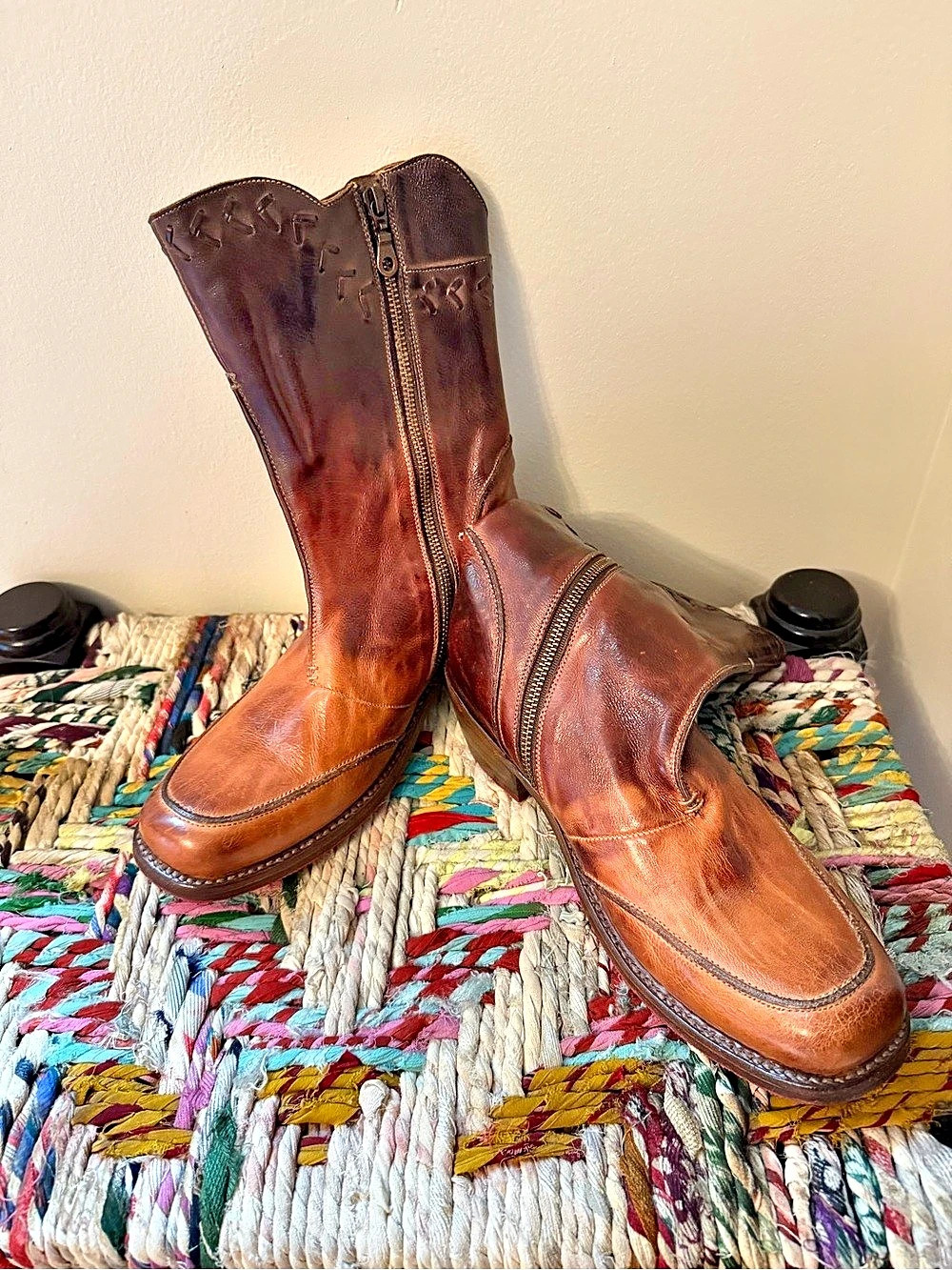 Bed|Stü Women's Leather Tall Heeled Boots US 10